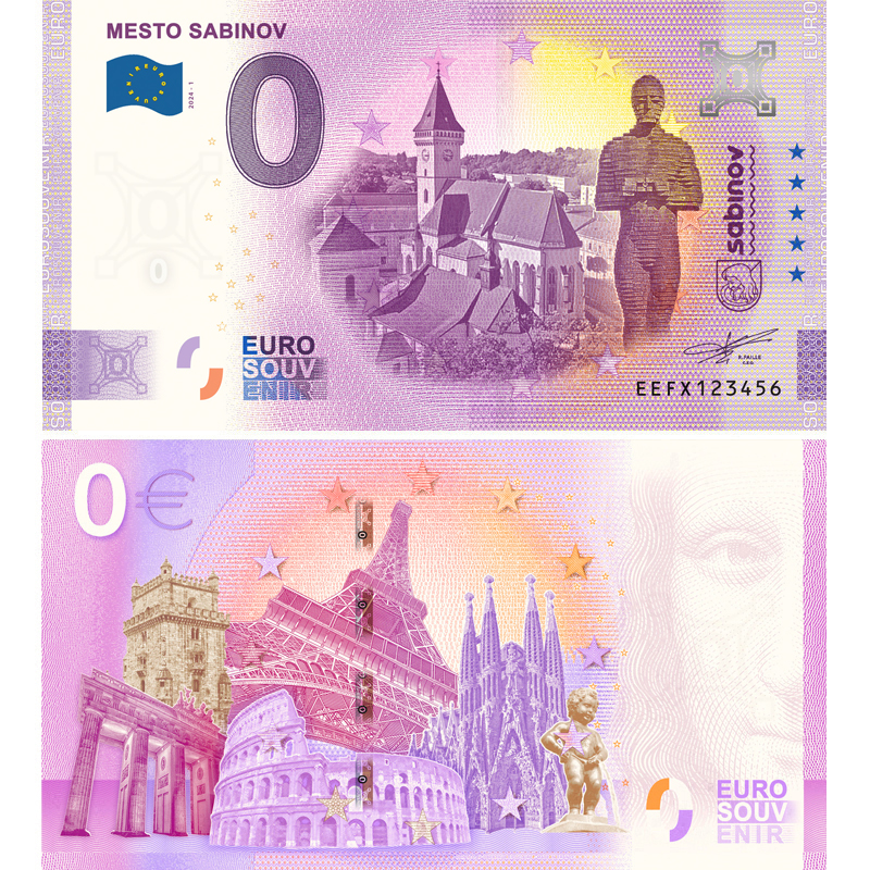 0 euro souvenir sabinov