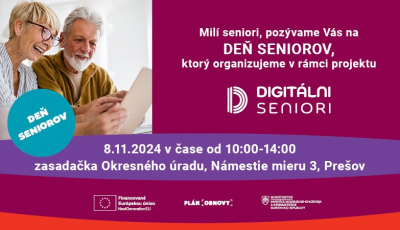 Deň seniorov v Prešove - 8.11.2024