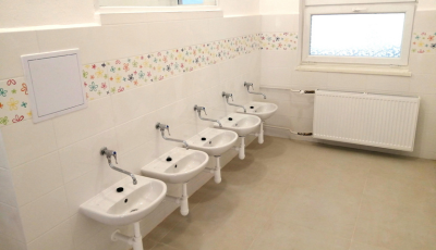 V materskej škole Ul. 17. novembra sme obnovili sociálne zariadenia