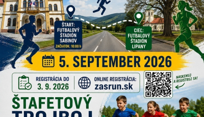 Sabinov a Lipany vás pozývajú na spoločné športové podujatie